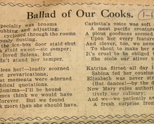 Ballad of Our Cooks